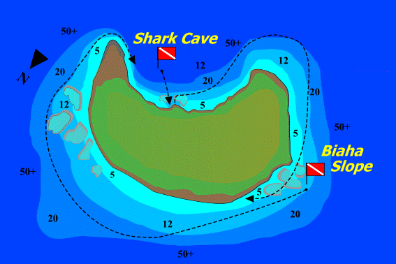 Gili Biaha map